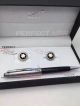 Perfect Replica - Montblanc Black And Stainless Steel Ballpoint Pen And Stainless Steel Cufflinks Set (1)_th.jpg